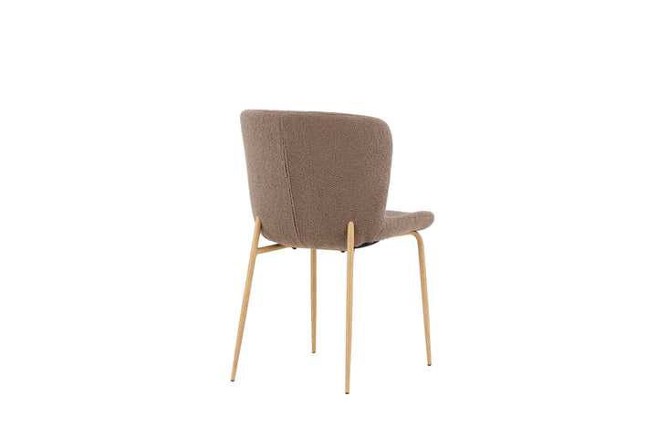 Venture Home Modesto Dining Chair 2-pack - Mocca /  Brown boucle