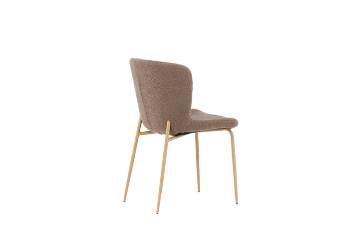 Venture Home Modesto Dining Chair 2-pack - Mocca /  Brown boucle