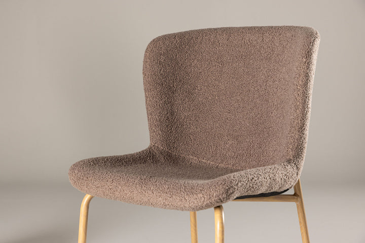 Venture Home Modesto Dining Chair 2-pack - Mocca /  Brown boucle