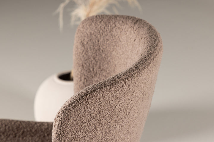 Venture Home Modesto Dining Chair 2-pack - Mocca /  Brown boucle