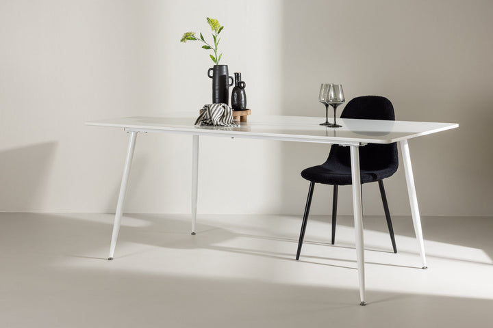 Venture Home Silar Dining Table 90x180 cm  - White / White