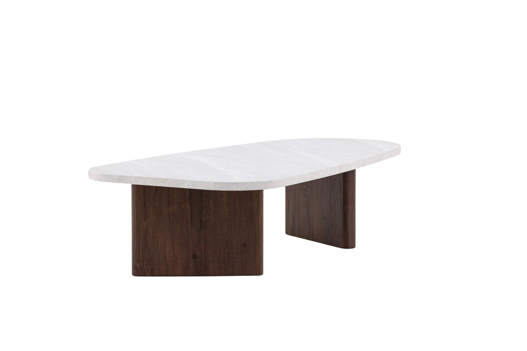 Venture Home Grönvik Sofa Table 130x65 cm - Mocca / Concretelook /