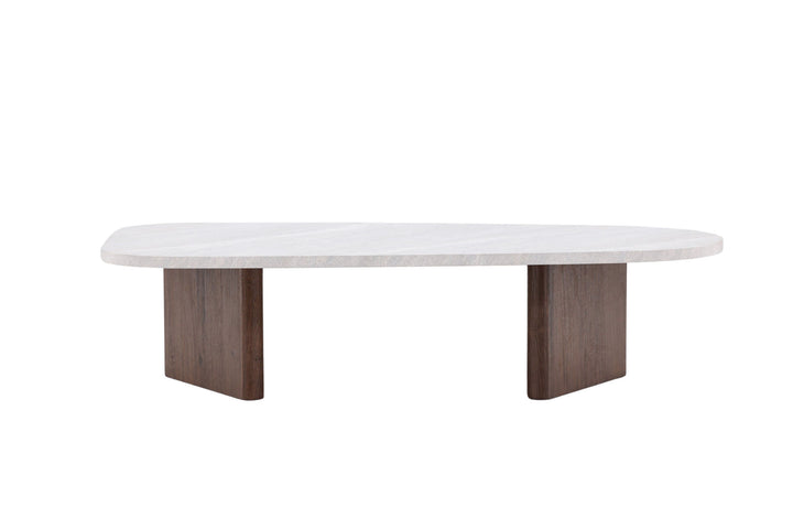 Venture Home Grönvik Sofa Table 130x65 cm - Mocca / Concretelook /