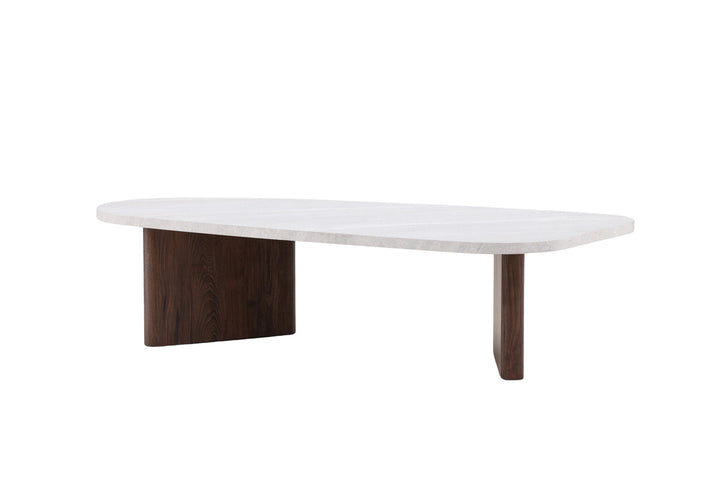 Venture Home Grönvik Sofa Table 130x65 cm - Mocca / Concretelook /