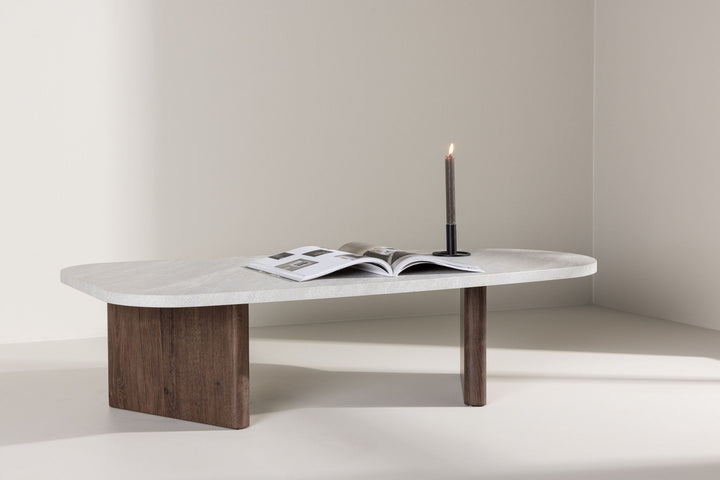 Venture Home Grönvik Sofa Table 130x65 cm - Mocca / Concretelook /