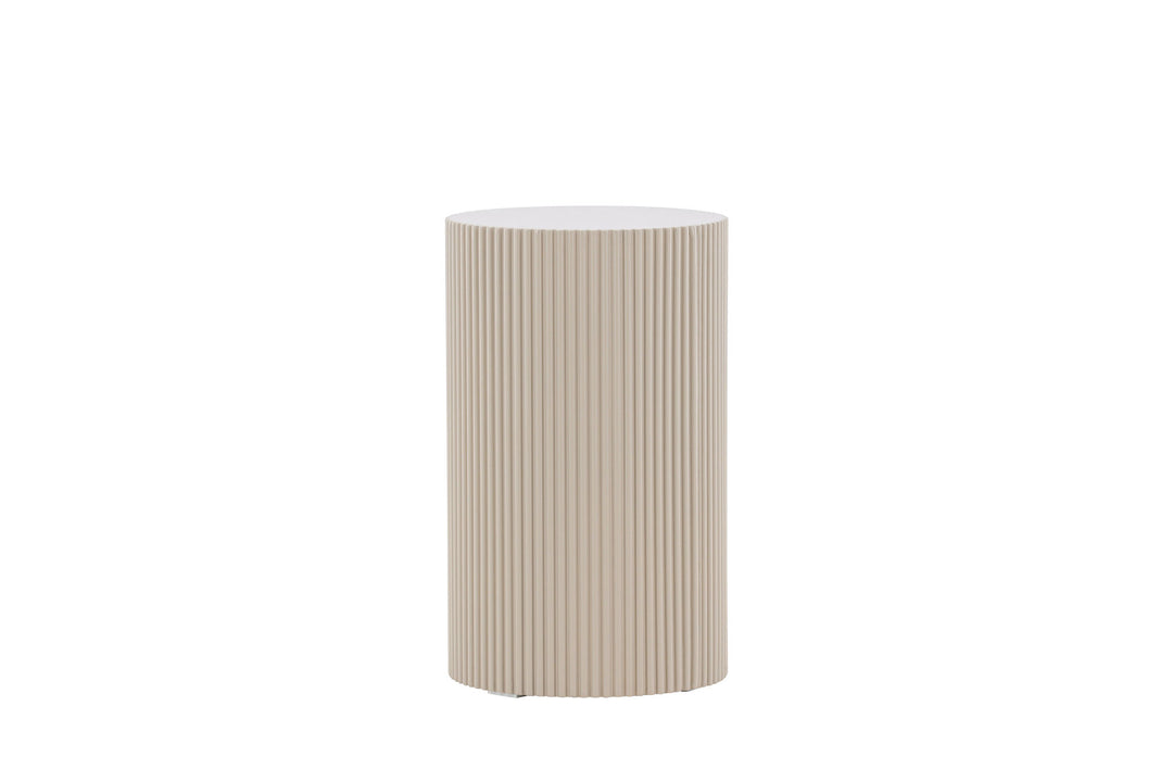 Venture Home Lenox Side Table ⌀30.5 - Beige /