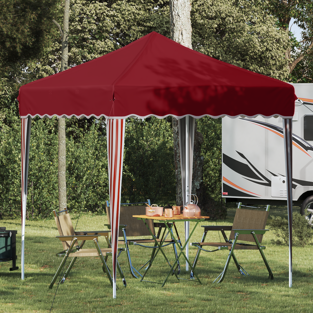 Pop-up Festtelt 195 x 195 x 245 cm Bordeaux Oxford stof