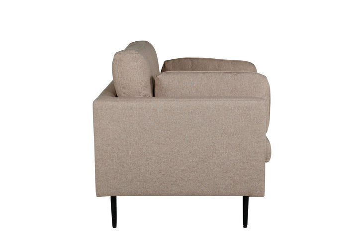Venture Home Boom Single Sofa - Black / Brown Fabric
