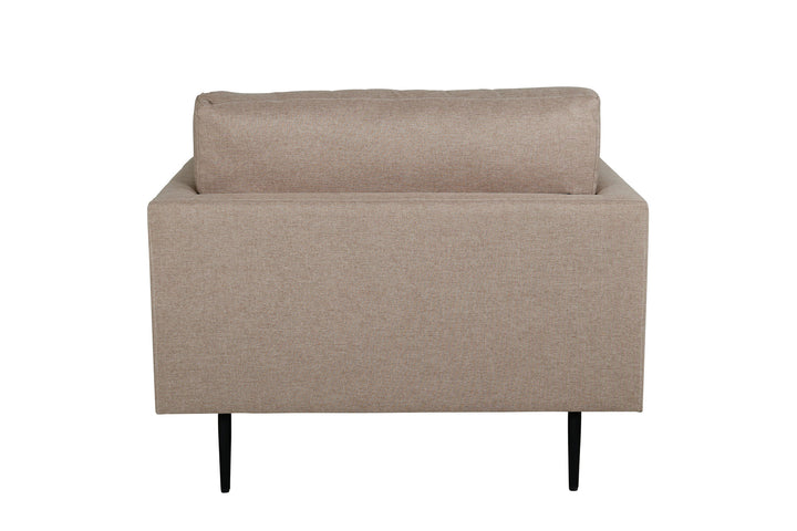 Venture Home Boom Single Sofa - Black / Brown Fabric