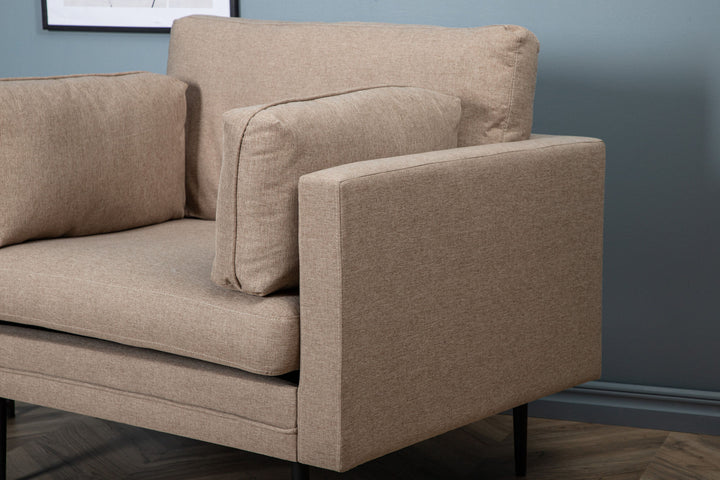 Venture Home Boom Single Sofa - Black / Brown Fabric