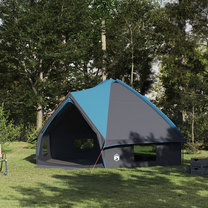Teepee Telt 10-Personer med tag Blå og grå 567 x 470 x 242 cm