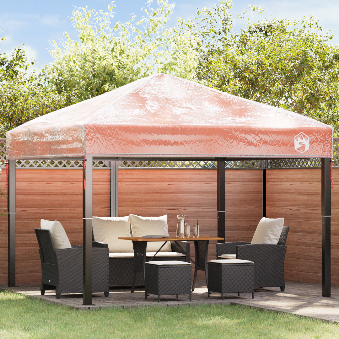 Gazebo Cover Erstatning Transparent 300 x 300 x 26 cm PVC