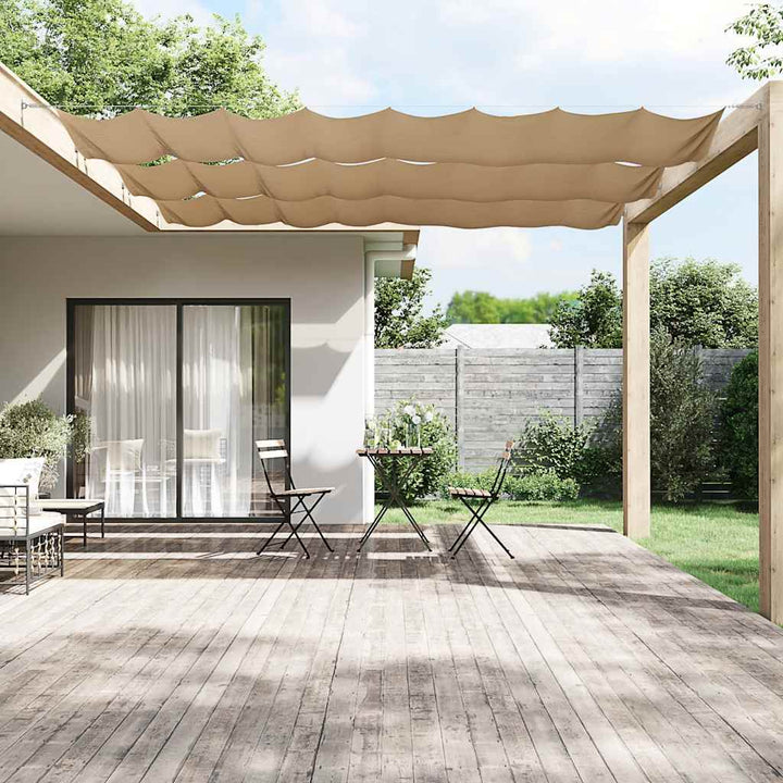 lodret markise 140x800 cm oxfordstof gråbrun