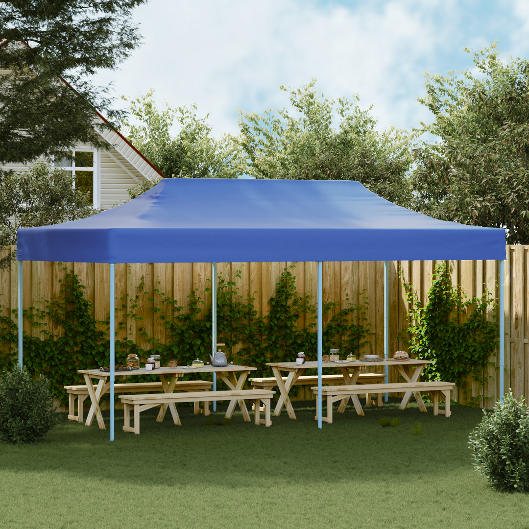 Party Tent Blå 291 x 580 x 315 cm Oxford stof