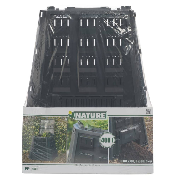 Nature kompostbeholder 400 l sort 6071480