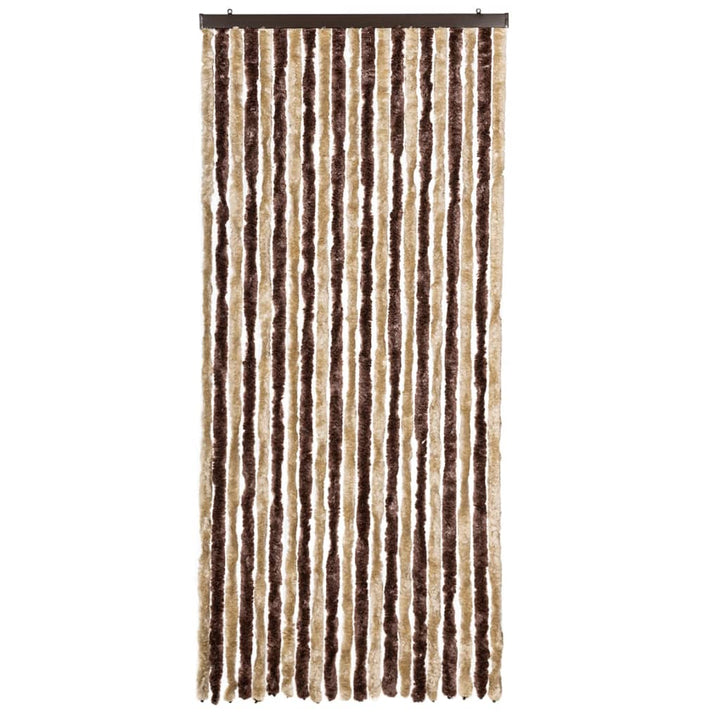 insektgardin beige og lysebrun 90 x 220 cm chenille