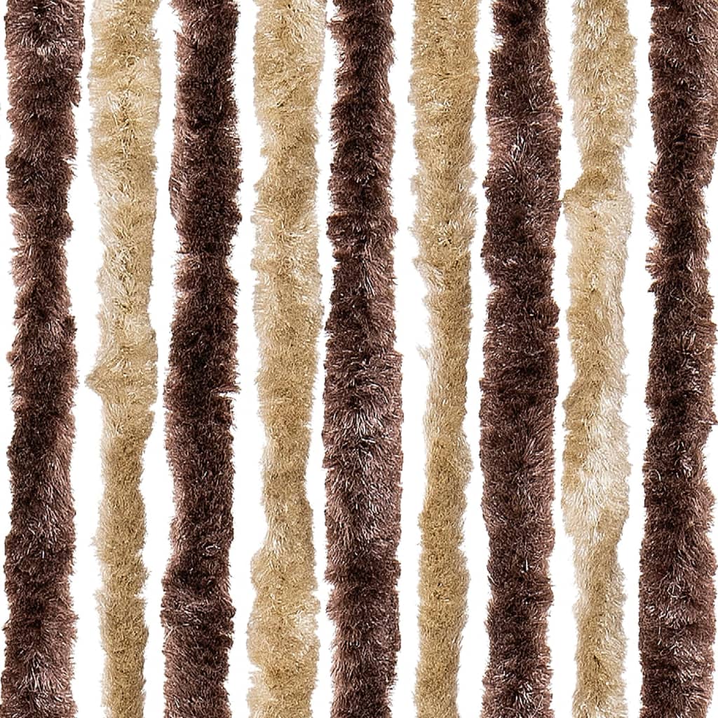 insektgardin beige og lysebrun 90 x 220 cm chenille