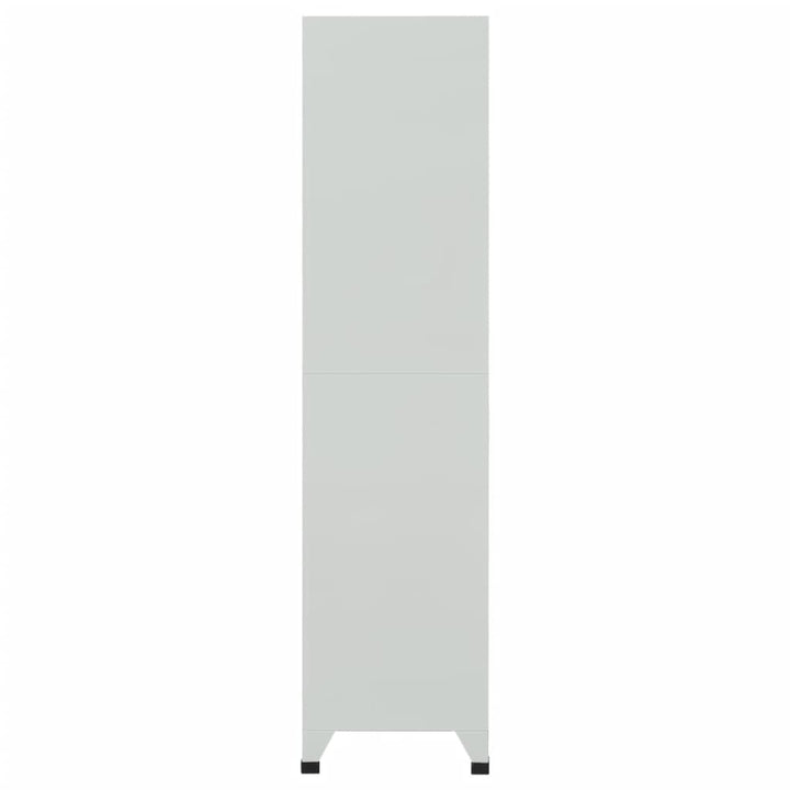 lockerskab med 6 rum 90x45x180 cm grå