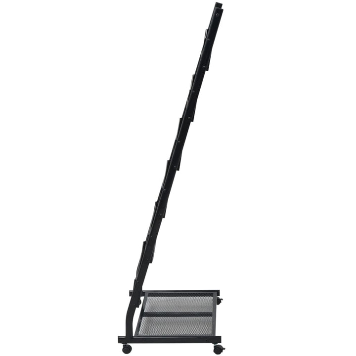 magasinholder 47,5 x 43 x 133 cm sort A4