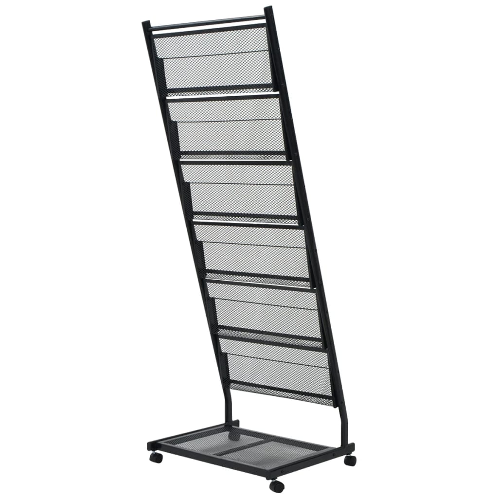 magasinholder 47,5 x 43 x 133 cm sort A4