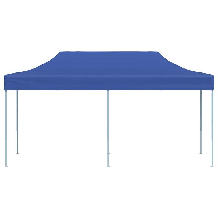 foldbart pavillontelt pop-up 3 x 6 m blå