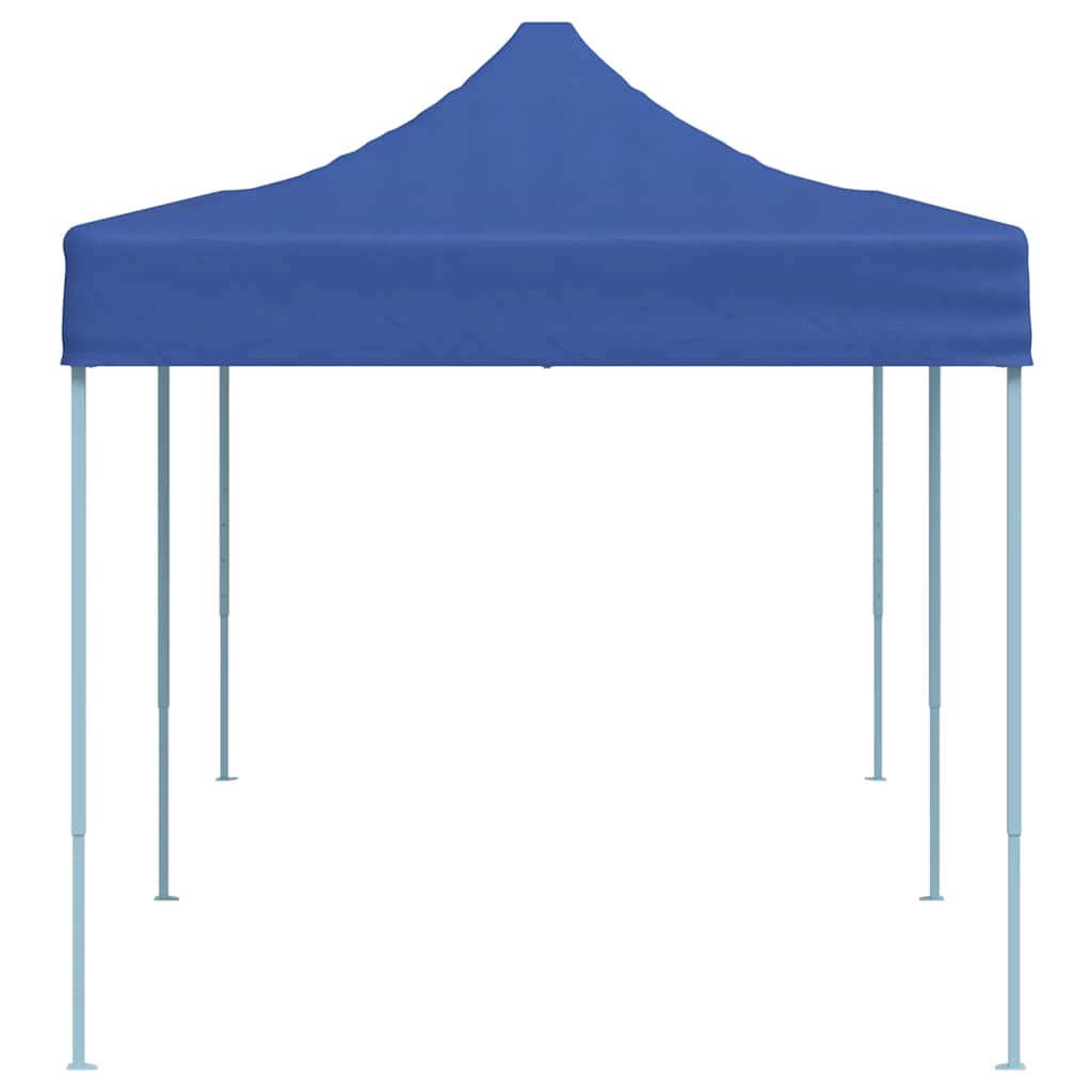 foldbart pavillontelt pop-up 3 x 6 m blå