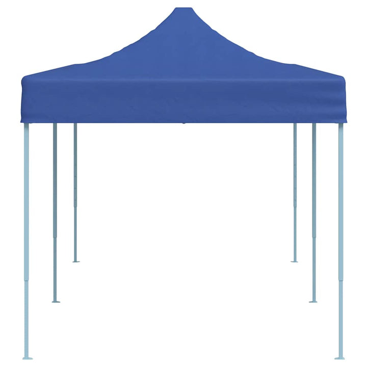 foldbart pavillontelt pop-up 3 x 6 m blå