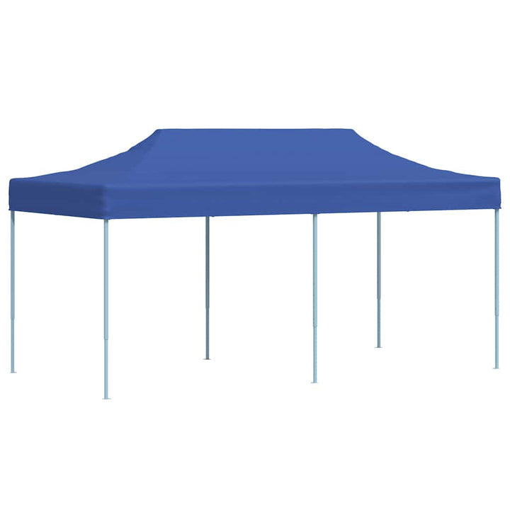 foldbart pavillontelt pop-up 3 x 6 m blå