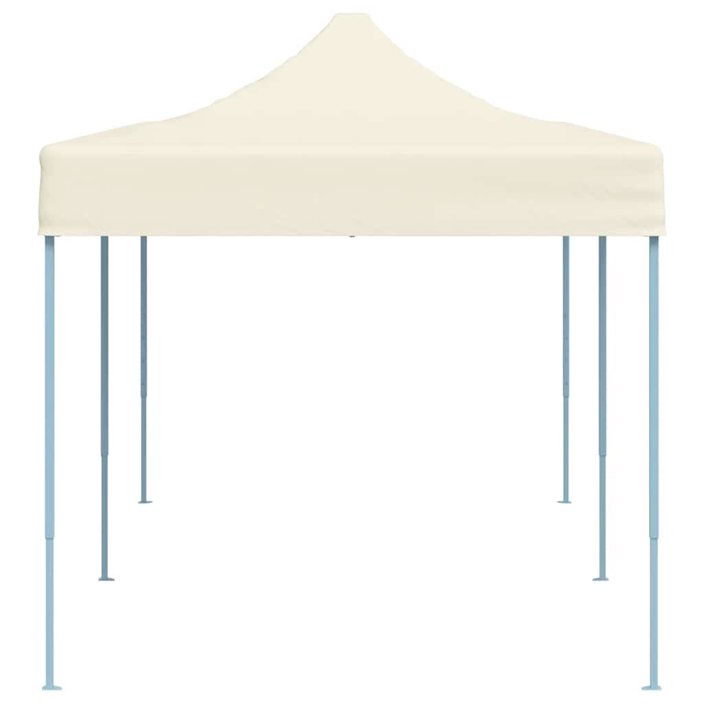 foldbart pavillontelt pop-up 3 x 6 m cremehvid