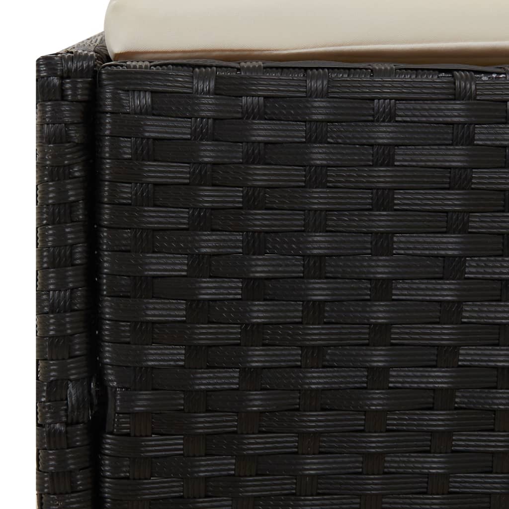 solseng 110x200 cm polyrattan sort
