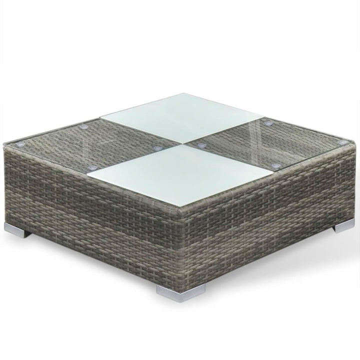 havesofasæt i 17 dele i grå polyrattan (kun i UK/IE/FI/NO)