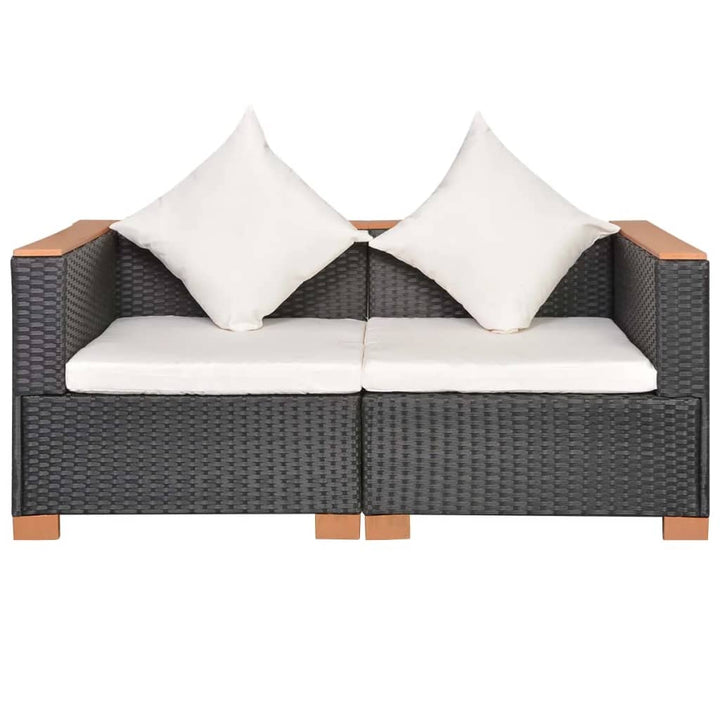 havesofa polyrattan sort