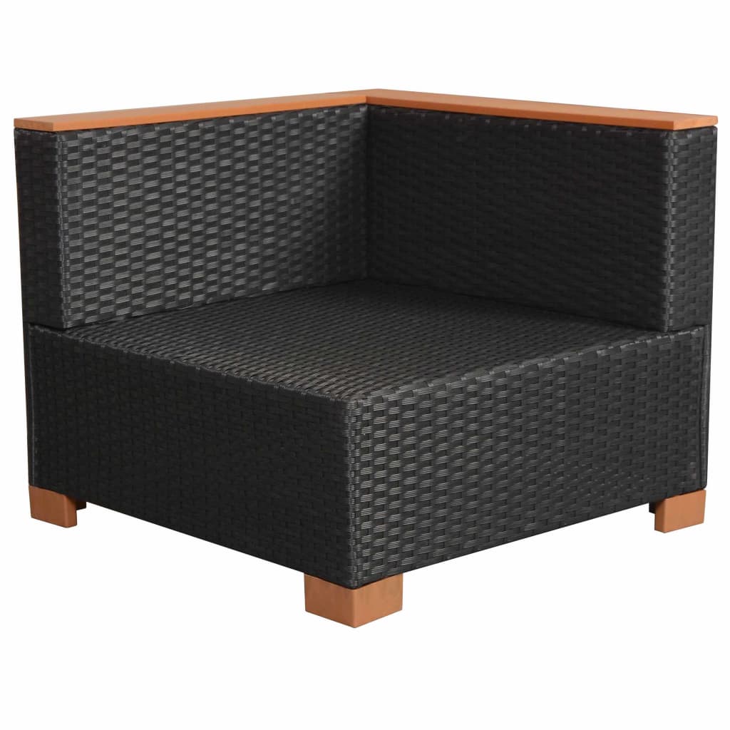 havesofa polyrattan sort