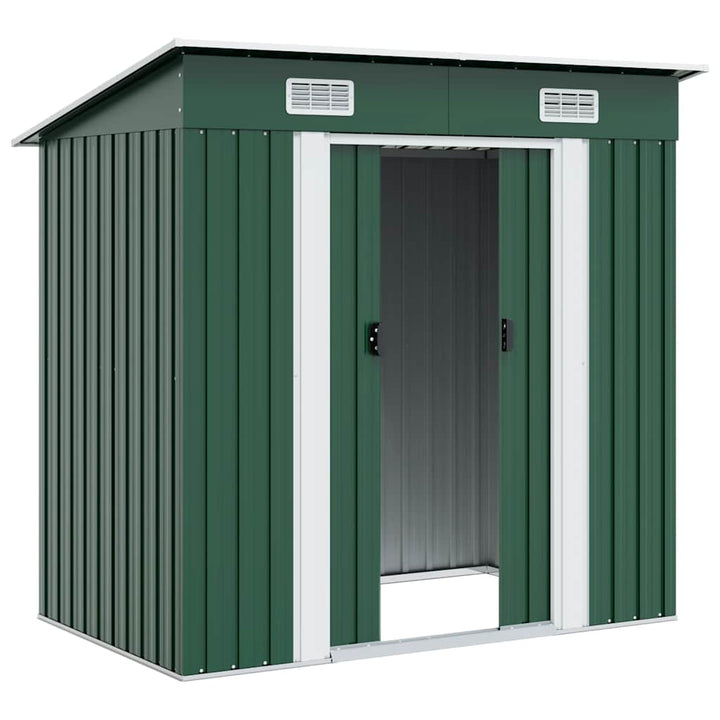 haveskur metal grøn