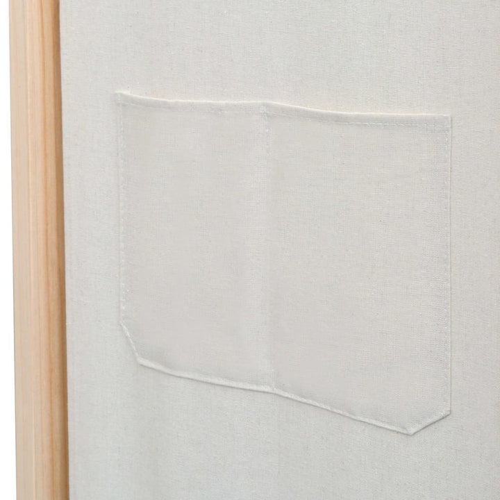3-panels rumdeler 120 x 170 x 4 cm stof cremefarvet