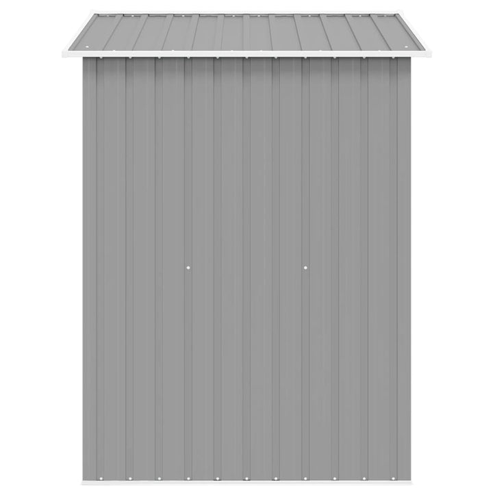 opbevaringsskur til haven 204x132x186 cm metal grå