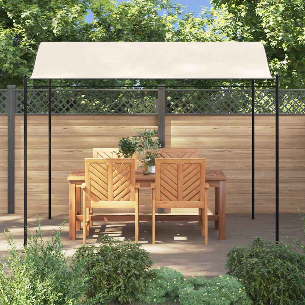pavillon i stof cremehvid