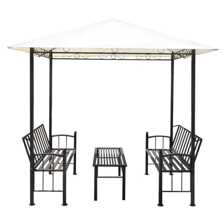 havepavillon med bord og bænk 2,5x1,5x2,4 m