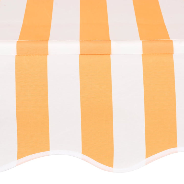 foldemarkise manuel betjening 150 cm stribet orange og hvid