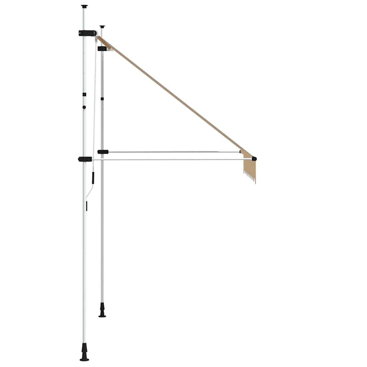 foldemarkise manuel betjening 200 cm stribet orange og hvid