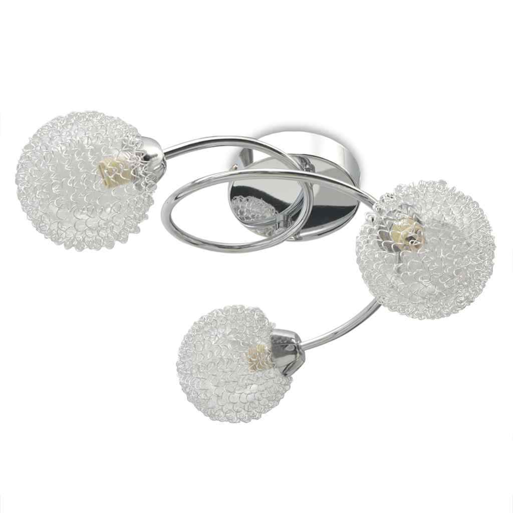 loftslampe med 3 LED-pærer G9 120 W
