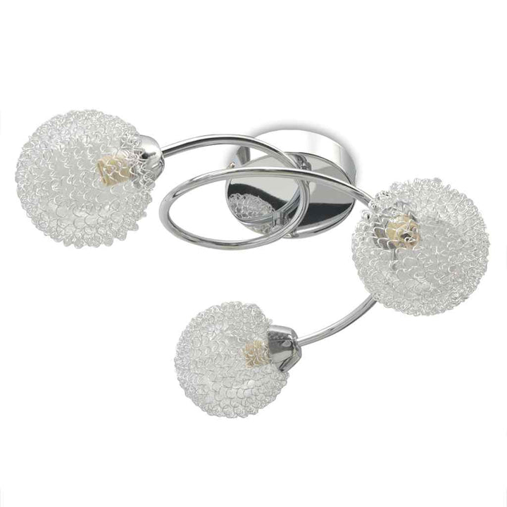loftslampe med 3 LED-pærer G9 120 W