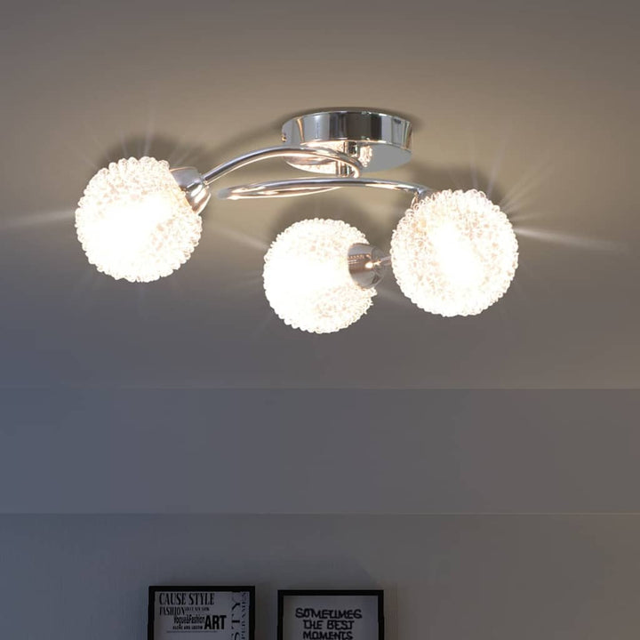loftslampe med 3 LED-pærer G9 120 W