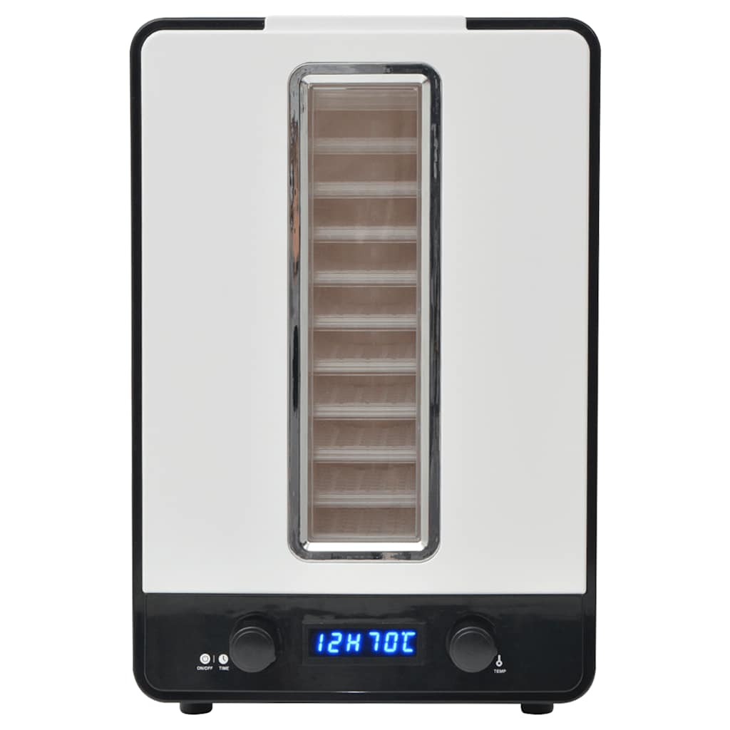 fødevaredehydrator med 10 bakker 550 W hvid