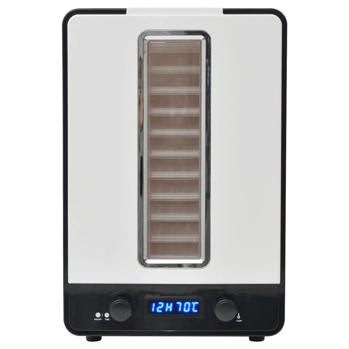 fødevaredehydrator med 10 bakker 550 W hvid