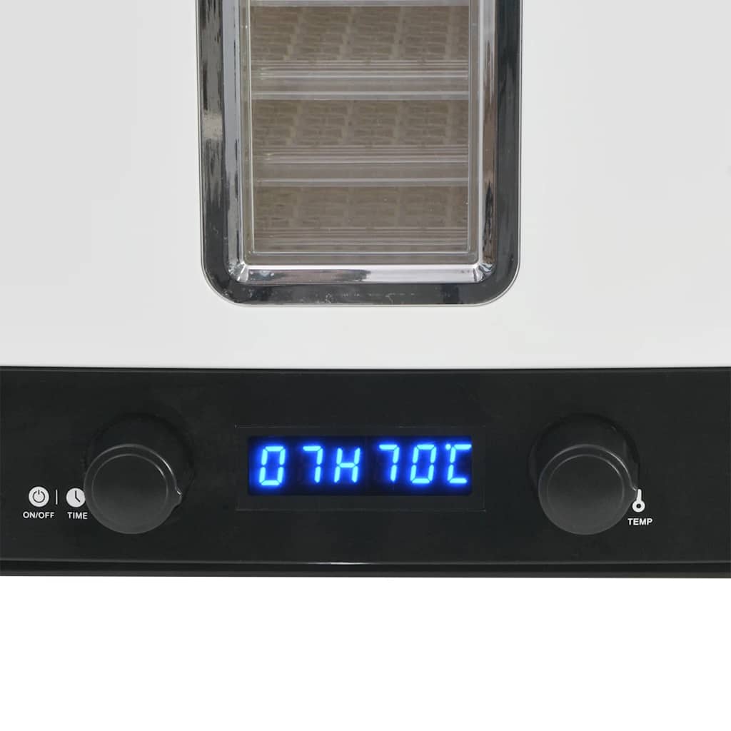 fødevaredehydrator med 10 bakker 550 W hvid