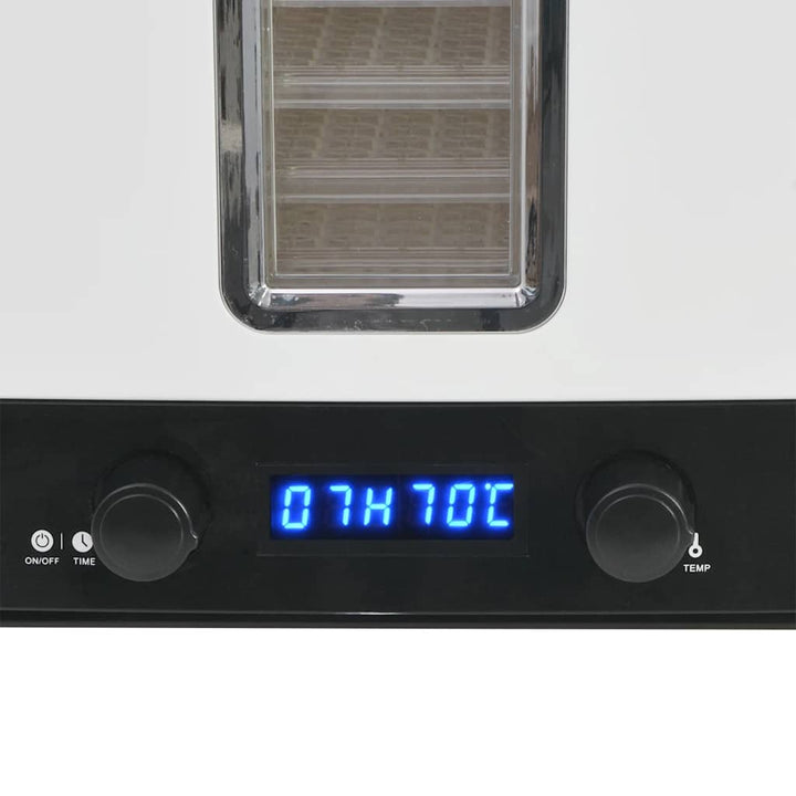 fødevaredehydrator med 10 bakker 550 W hvid