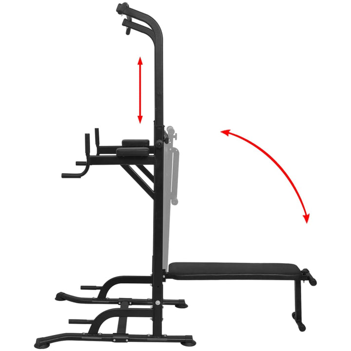 styrketårn med bænk til sit-ups