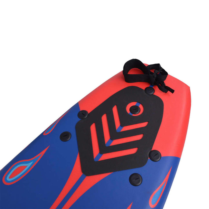 surfboard 170 cm blå og rød