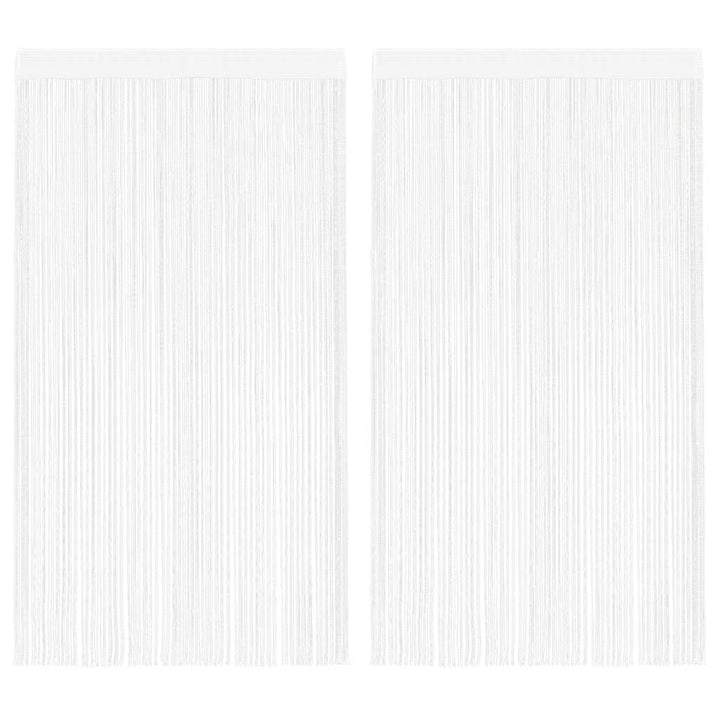 trådgardiner 2 stk. 140 x 250 cm hvid